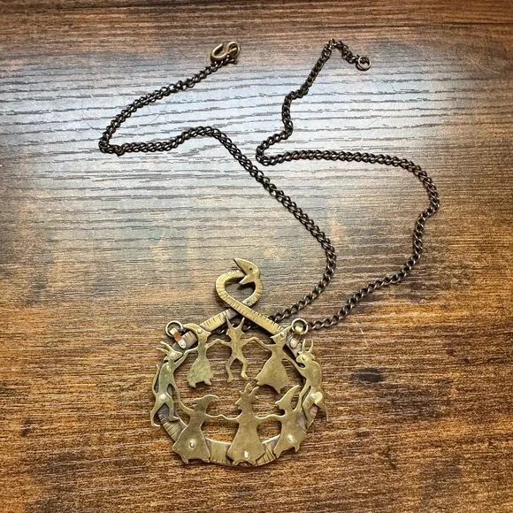 Witches and demons dancing necklace - Picture 4 of 7